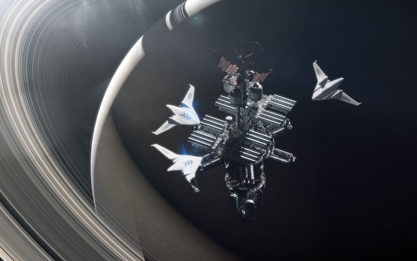 A reentry vehicle descending through the atmosphere